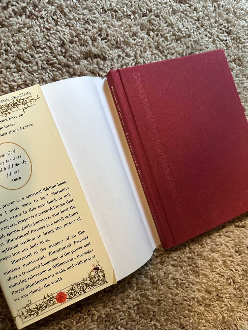 Marianne Williamson Illuminated Prayers - Decorative Cover in Cream & Gold Tones - Picture 12 of 12